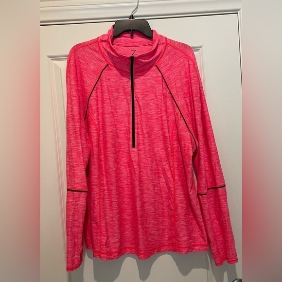 Diva Plus Zella Strawberry n White Performance Top - Picture 4 of 5